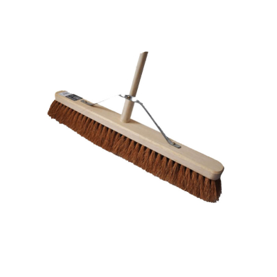 36' Natural Coco Soft Broomhead With Handle and Stay