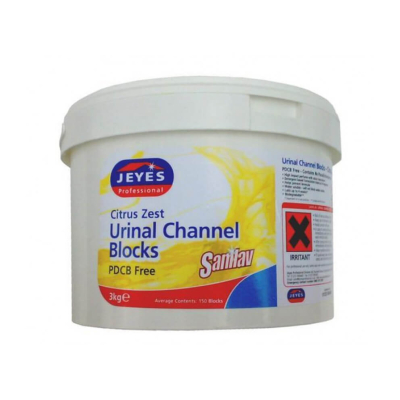 Sanilav Urinal Channel Blocks Citrus