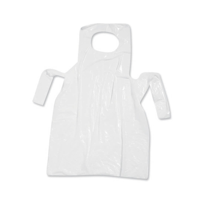 Plastic Disposable Apron White  40' x 26'
