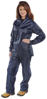 Waterproof Nylon Suit Navy