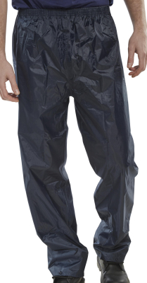 Waterproof Nylon Trousers Navy Small