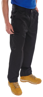 Polycotton 9oz Trousers Black 30T