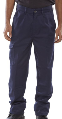 Polycotton 9oz Trousers Navy 30T