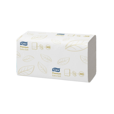 Tork Prem Zigzag Towel 2 Ply White