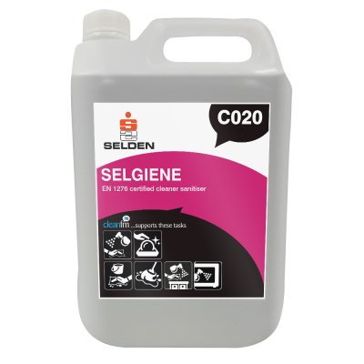 Selgiene Sanitiser Cleaner EN 1276 Certified
