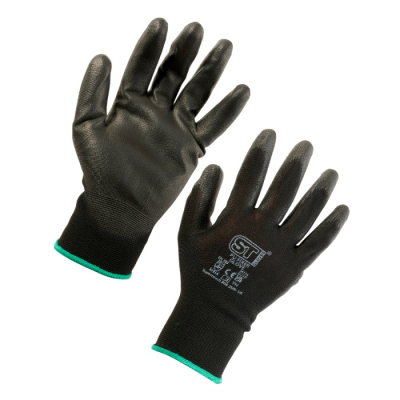 Supertouch PU Fixer Precision Gloves Black Pack 12
