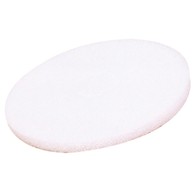 16' White Polishing Floor Pads