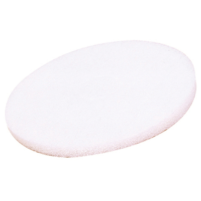 18' White Polishing Floor Pads