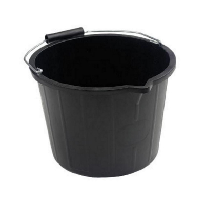 15 Litre Black Builders Bucket