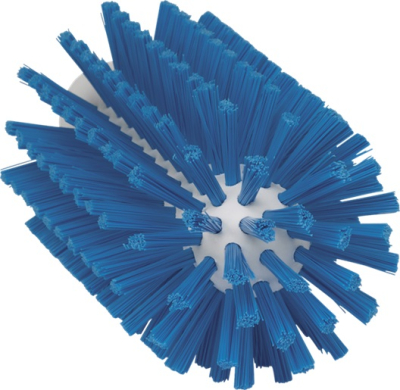 Vikan 77mm Dia Pipe Cleaning Brush Medium Bristle Blue