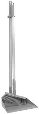 Vikan Upright Dustpan and Broom Set 330mm Grey