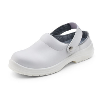 Micro Fibre Safety Slipper White Size 6
