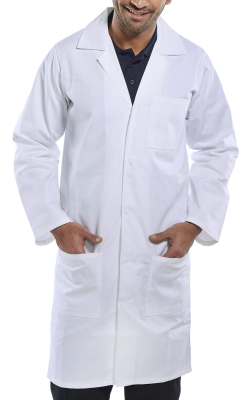 Polycotton Warehouse Coat White 36