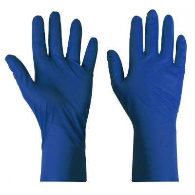 Supertouch Diamond Grip Extended Cuff Nitrile Gloves Case 500